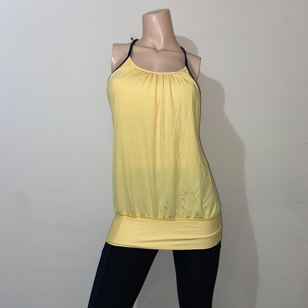 Lululemon Burning Yellow No Limits Tank - 6